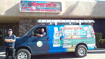 George's Heating & Air Conditioning Inc. Truck
